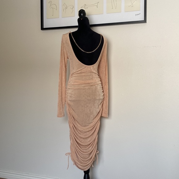 Acoa Collection Ruched Adjustable Length Mini dress - Picture 11 of 13